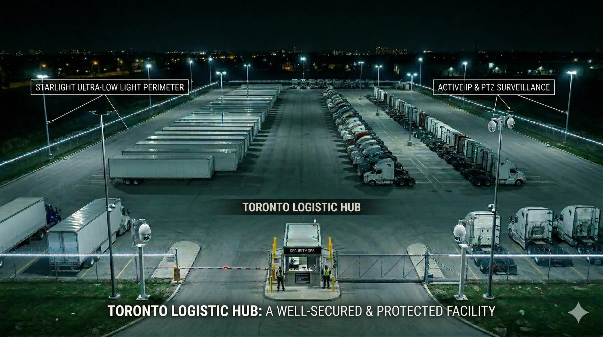 What a Properly Secured Truck Yard Actually Looks Like (Full Walkthrough)